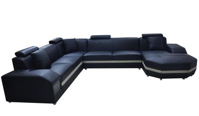 Sofa Ecksofa Design Polster Eckcouch Couch Wohnlandschaft Eckgarnitur UForm + USB