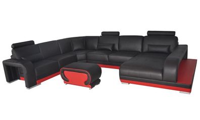 Sofa Ecksofa Design Polster Eckcouch Wohnlandschaft Eckgarnitur Couch UForm + USB