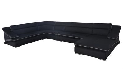 Sofa Ecksofa Design Polster Eckcouch Eckgarnitur Couch UForm Wohnlandschaft + USB