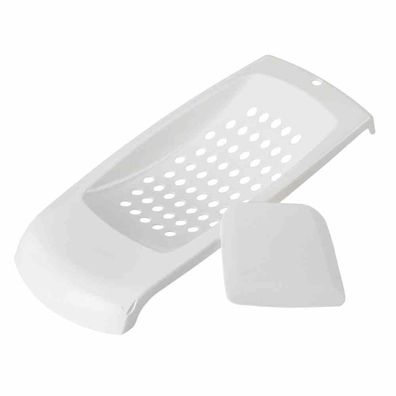 GSD Spätzlesieb Kunststoff 31 x 13 x 3 cm im Set mit Teigschaber