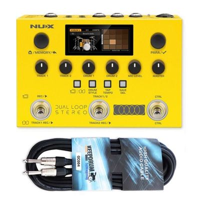 Nux Effektgerät Dual Loop Stereo Looper-Pedal mit Kabel
