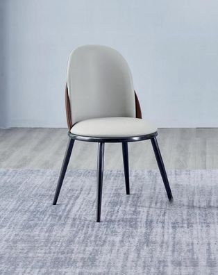 Esszimmer Möbel Designer Weißer Einsitzer Ohne Armlehnen Luxus Holzstuhl