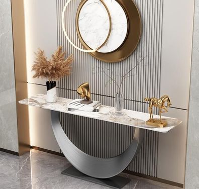 Konsolen Designer Luxus Modern Konsolentisch Edelstahl Design Silber