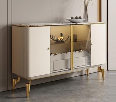 Designer Kommode Anrichte Side Board Schrank Wohn Zimmer Regal Luxus