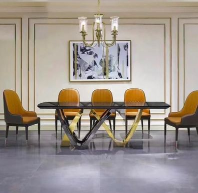 Esszimmer Säulen Tische Italienische Möbel Restaurant Esstisch Tisch Luxus Neu
