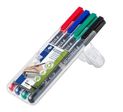 STAEDTLER® 317 WP4 Folienstift Lumocolor M perm 4St