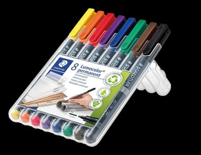 STAEDTLER® 317 WP8 Folienstift Lumocolor perm.M 8 ST
