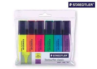 STAEDTLER® 364 WP6 Textmarker Textsurfer clas 6St Etui