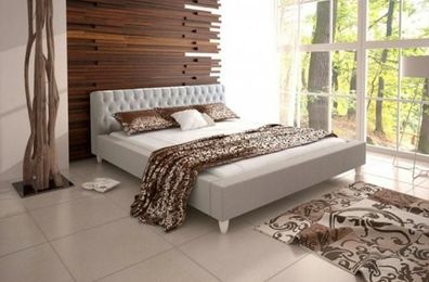 Bett Betten Doppelbett Schlafzimmer Ehe Leder Polster Bett Doppelbetten -GRENADA