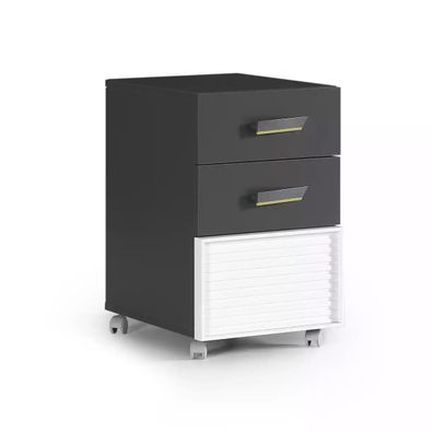 Kommode Schrank Kinderkommode Kinderzimmerregal Grau Holz Kinder Möbel