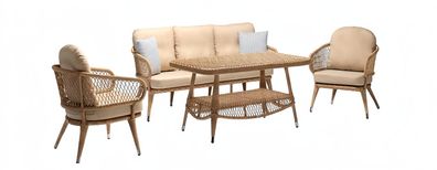 Outdoor Möbel Loungemöbel Gartenlounge Außenmöbel Sofa Couch Terrassen 4tlg