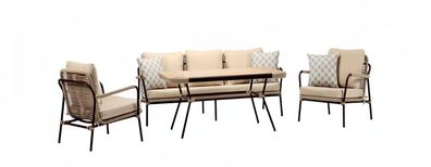 Outdoor Möbel Gartenlounge Außenmöbel Sofa Couch Terrassen Loungemöbel 4tlg