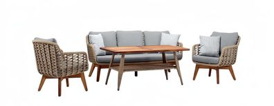 Gartenmöbel Sitzgarnitur Sofa Couch Polster Garten Terrasse Möbel Sitzgruppe