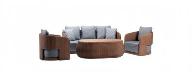 Gartenmöbel Sitzgarnitur Möbel Sitzgruppe Sofa Couch Polster Garten Terrasse