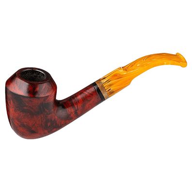 Angelo Pfeife Mod. 17, braun gemischt, gebogen