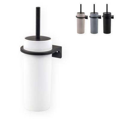 bremermann WC-Garnitur SAVONA Softtouch inkl. Wandhalterung, rund