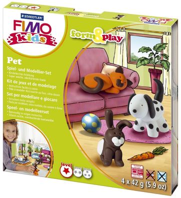 STAEDTLER® 8034 02 LY Set Mod. masse Fimo kids F&P Pets