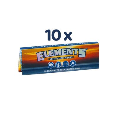 Elements Ultra Thin 1 1/4 Papers 10x 50 Blättchen