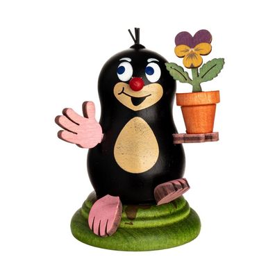 Maulwurf "Lilli" Frühling Dekofigur Ostern Erzgebirge Kuhnert