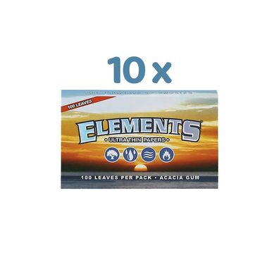 Elements Ultra Thin Double Pack Papers 10x 100 Blättchen