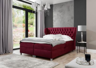 Luxus Boxspringbett Doppel Betten Holz Einrichtung Polsterbett Modern Design