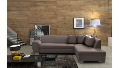 Designer Sofa Ecksofa Stoffsofa Bettfunktion Sofa Textil Samt Eckcouch Couch NEU