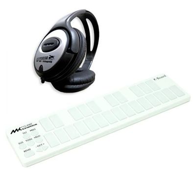 Muse Kinetics MIDI-Controller K-Board Snow mit Kopfhörer