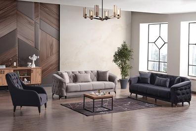 Sofa Polstergarnitur Sitzgarnitur Wohnlandschaft Couch Sitzgarnitur Lounge 3 + 2 + 1