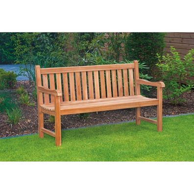 Sonnenpartner DERRY 3-Sitzer Bank Gartenbank Sitzbank Holzbank Teakholz Pure