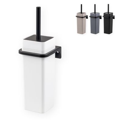 bremermann WC-Garnitur SAVONA Softtouch inkl. Wandhalterung, eckig