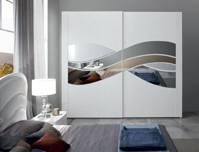 Luxus Kleiderschrank Design Kleiderschränke Holz Schränke Spiegel Einrichtung
