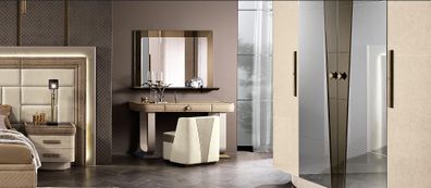 Schminktisch Schlafzimmer Hocker Set Kommode Tisch Modern Konsole Spiegel