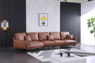 Ledersofa Wohnlandschaft Ecksofa L-Form Ecke Set Garnitur Modern Sofa Polster