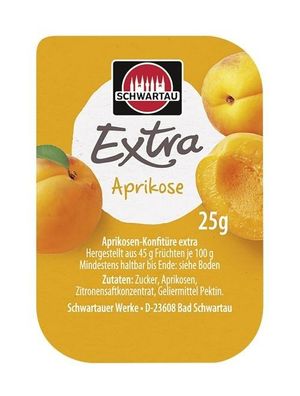 Schwartau Portionsschalen Aprikose 100 x 25 g ( 2,5 kg )
