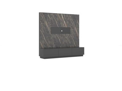 Modern Grau Luxus Wohnwand Holzmöbel Designer Wohnzimmermöbel Einrichtung