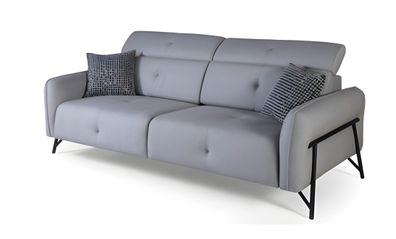 Sofa 3 Sitzer Textil Sofas Polster Garnitur Moderne Couchen Sitz Dreisitzer