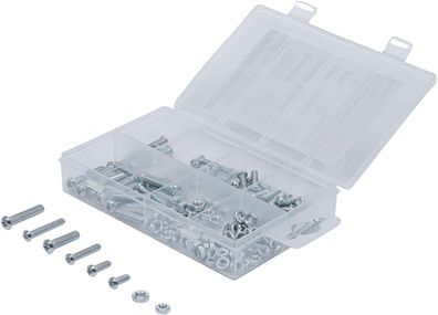 BGS Do It Yourself Muttern- und Schrauben-Sortiment | metrisch | M4 / M5 | 126-tlg