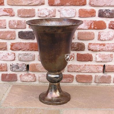 Vase Gefäß Dekovase Vase Paomo gold Kupfer Optik Manufacture Amphore Aluminium neu