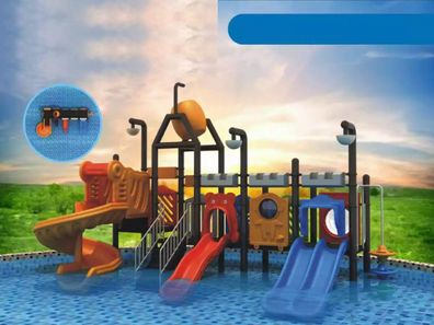 Spielhaus Garten Spielplatz Kinderspielplatz mit Rutschen Unterhaltung