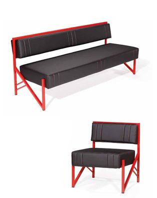 Sofagarnitur Polstergruppe Sitzensemble Set Sofa Couch Sitzkombination 3 + 1 Couch
