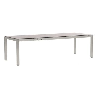 Sonnenpartner Ausziehtisch Base 200/260x100 cm Aluminium silber mit wählbarer Tischp