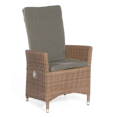 Sonnenpartner Garten-Sessel Solares Aluminium mit Polyrattan rustic-stream Gartenstu