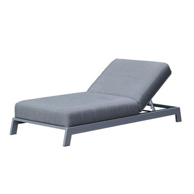 Sonnenpartner Lounge-Liege Divine Aluminium mit Polsterung anthrazit Gartenliege Sun