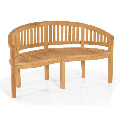 Sonnenpartner Garden Castle 3-Sitzer Bank Sitzbank Gartenbank 150cm Teakholz Pure