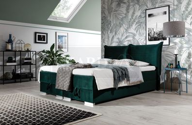 Boxspring Betten Bett Polster Kunstleder Designer Hotel Doppel Luxus Design Neu