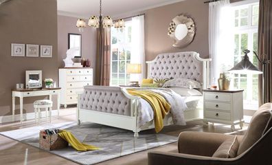 Doppel Bett Klassische Betten Kolonial Textil Betten Chesterfield Gründerzeit