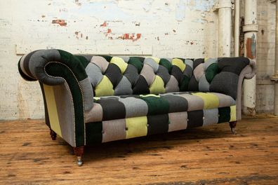 Dreisitzer Couch Polster Design Sofa 3er Sitz Sofas Dreisitzer Chesterfield Neu