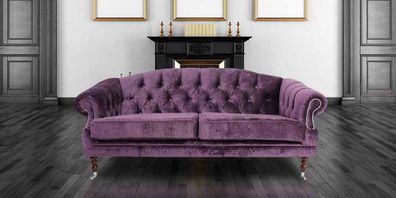 Barock Rokoko Sofa Couch Textil Samt Chesterfield - Designer Couchen -jvmoebel ®
