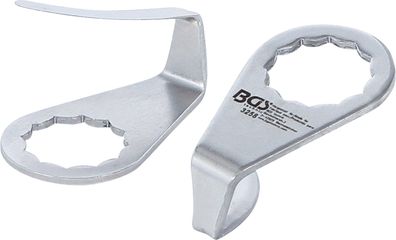 BGS Ersatzmesser, halbrund | für Art. 3218 &amp; 9291 | 2 x 36 mm | 2-tlg