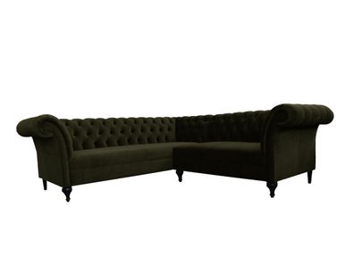 Chesterfield Ecksofa Eckcouch Designer Sofa Couch Samt Ledersofa SLIII Sofa ?89
